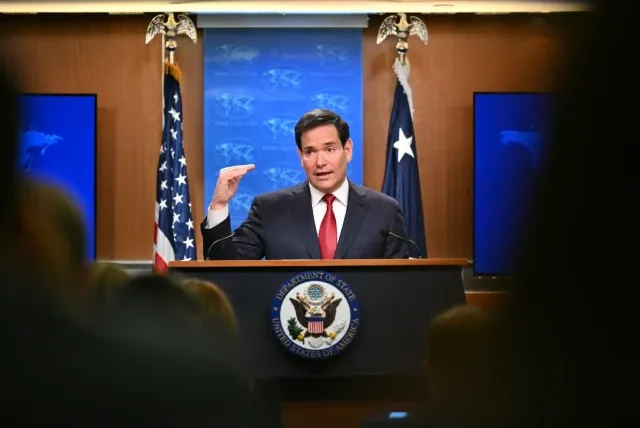 Marco Rubio, secretario de Estado de Estados Unidos} AFP