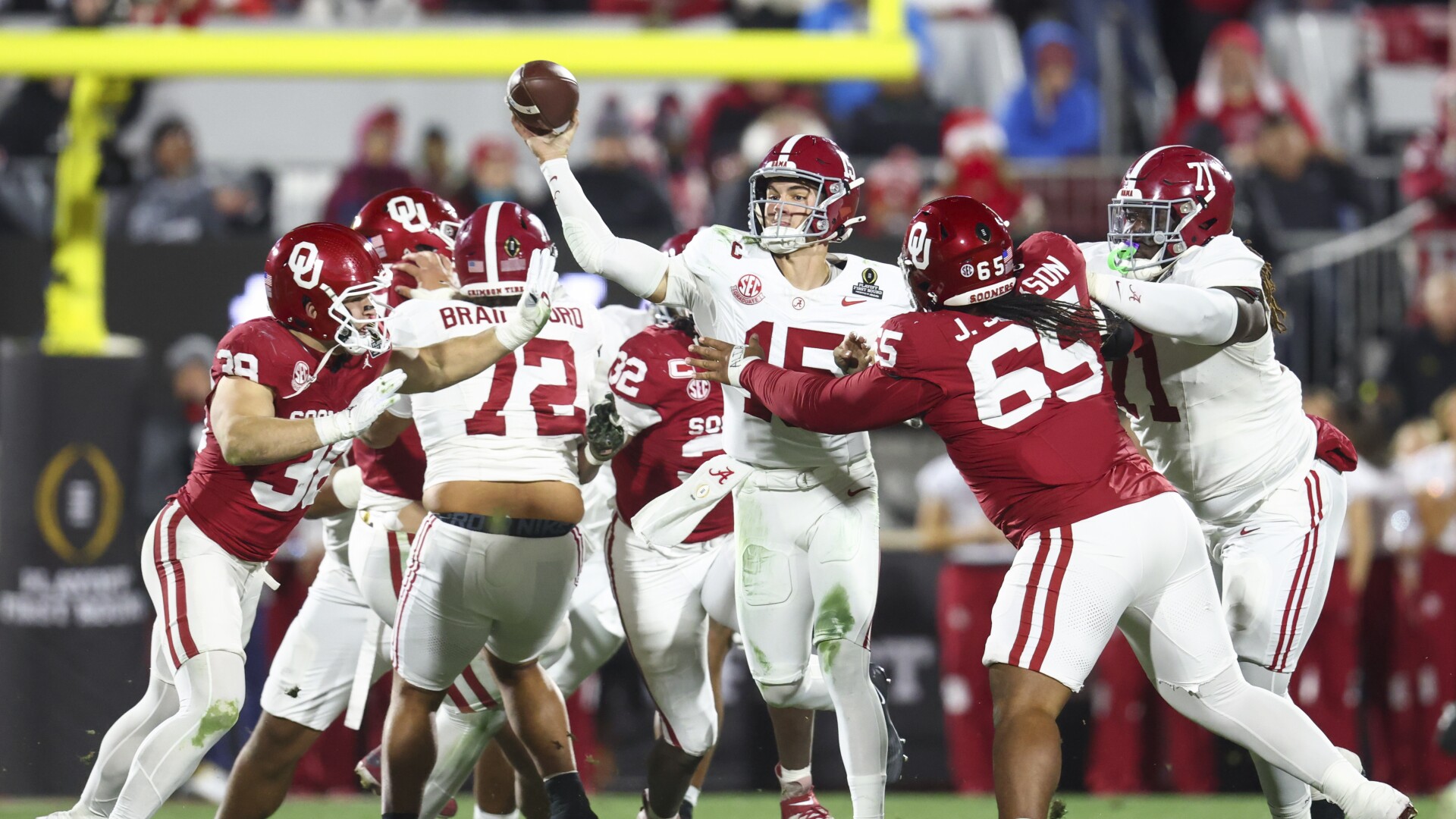 Alabama rallies from 17-point deficit to beat Oklahoma 34-24 in College ...