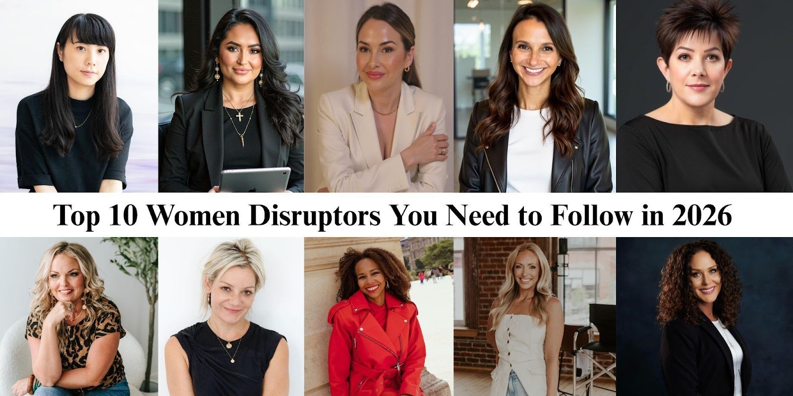 Top 10 women disruptors you need to follow in 2026