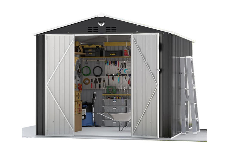 This adorable miniature cottage is actually a storage shed that's ...