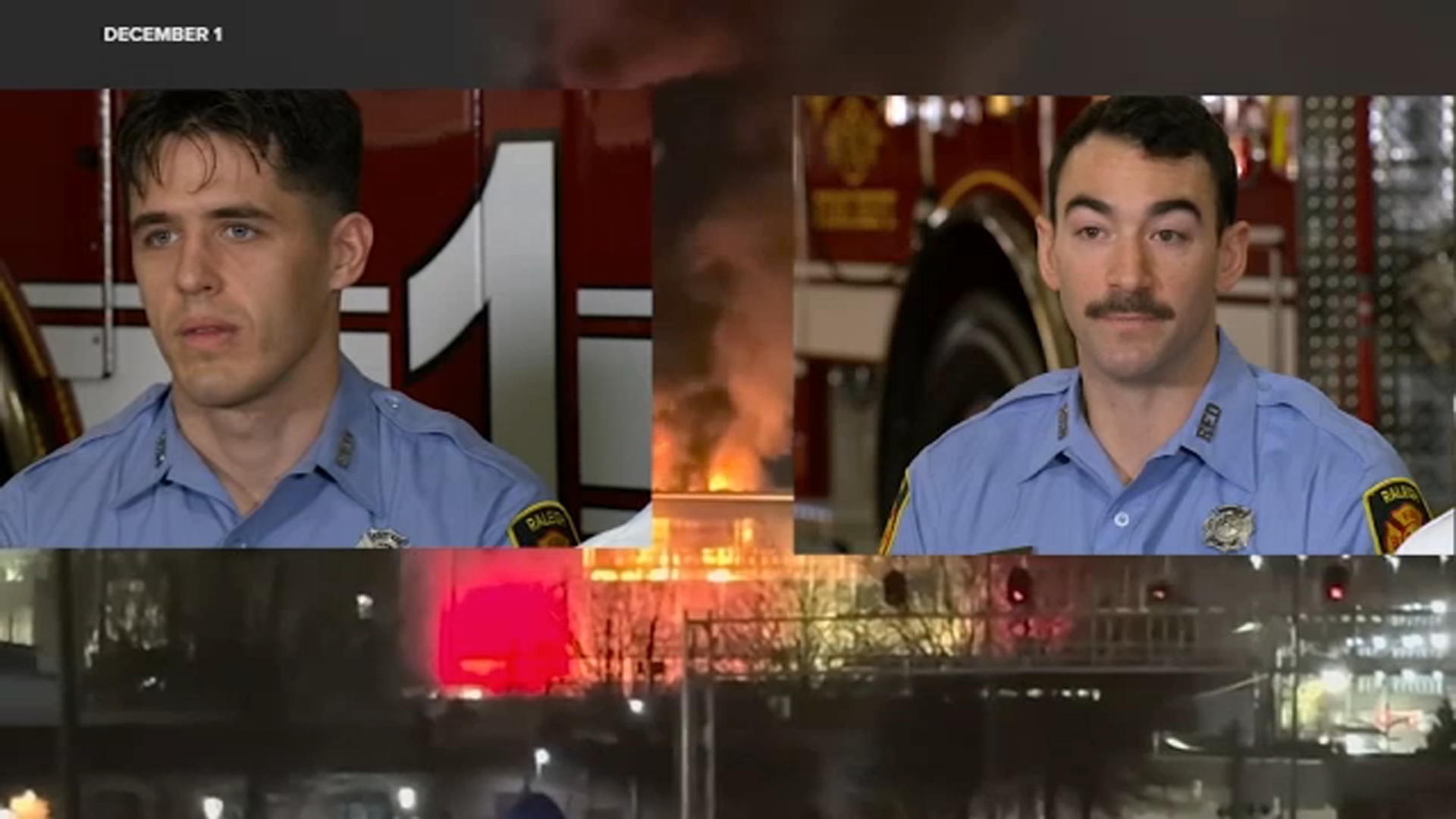 Rookie Raleigh firefighters respond to first major blaze at 2-alarm ...