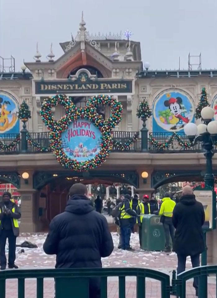 Disneyland Paris covered in trash as workers stage protest banging on ...