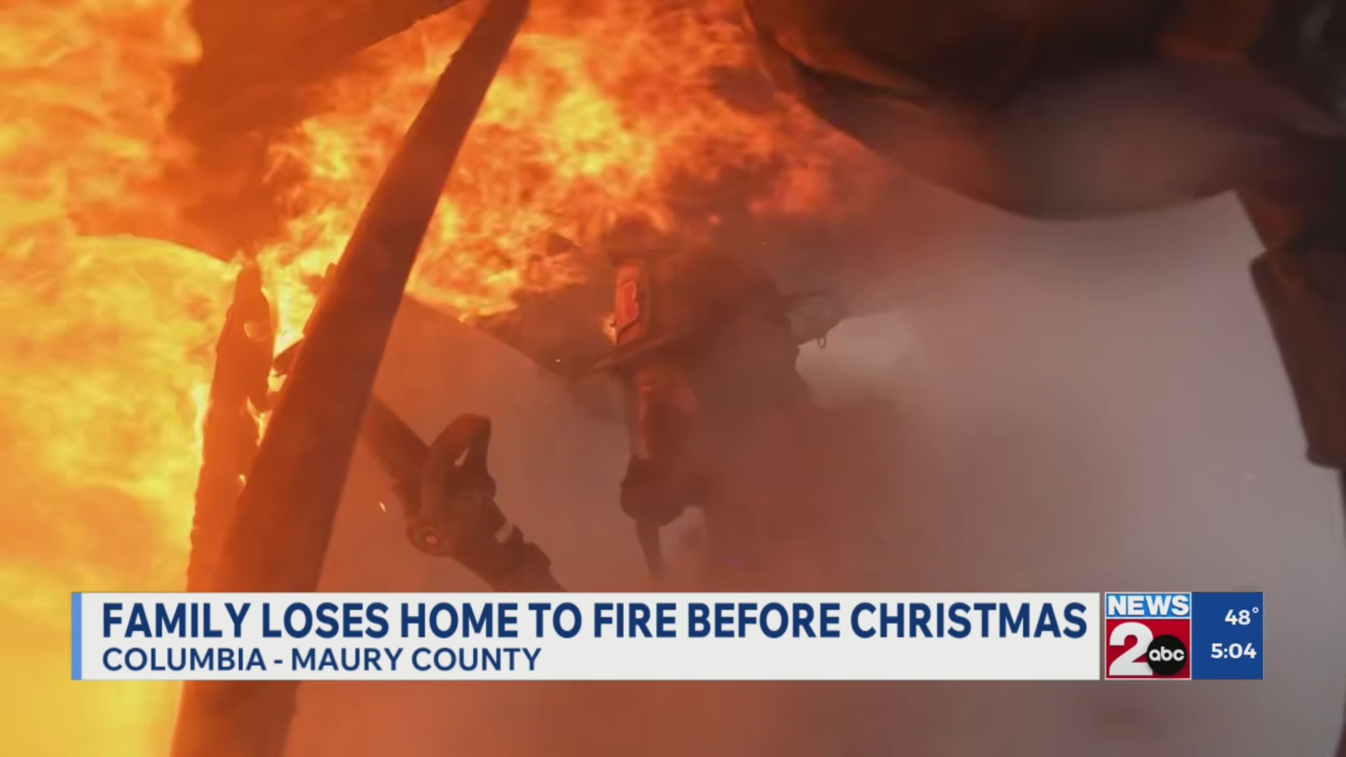 Maury County family loses home to fire before Christmas