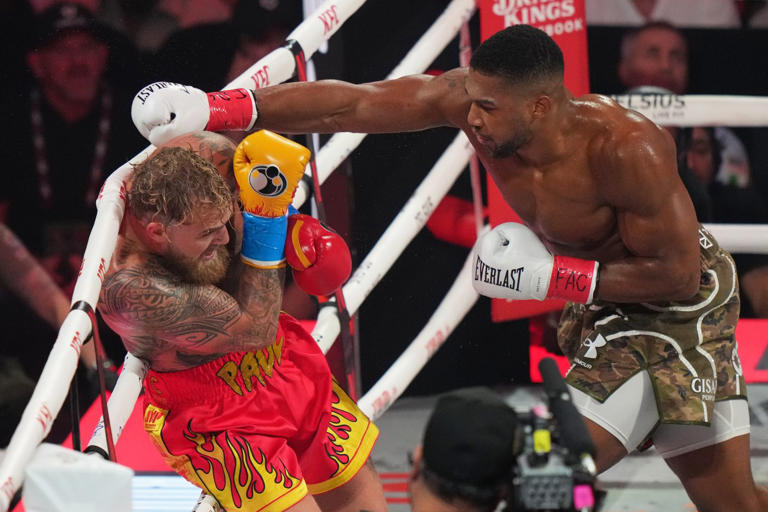 Anthony Joshua knocks out Jake Paul in 6th round to win heavyweight fight