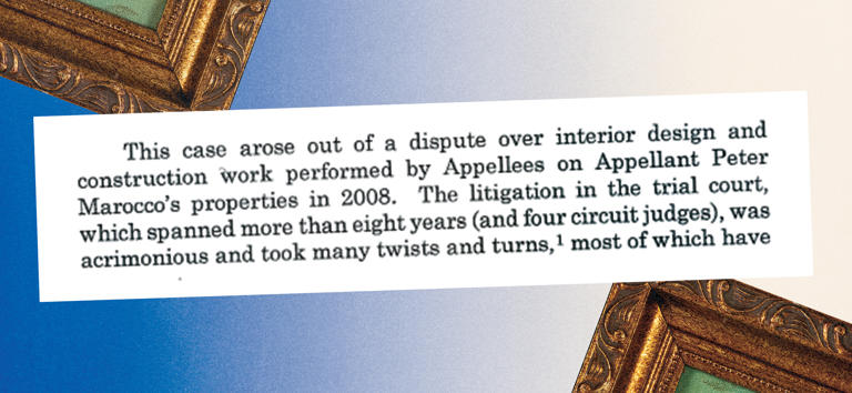 Inside the 17-year lawsuit between a Trump official and his interior designers