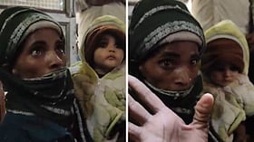 Agra market viral video: Begging woman questioned after child’s fair ...