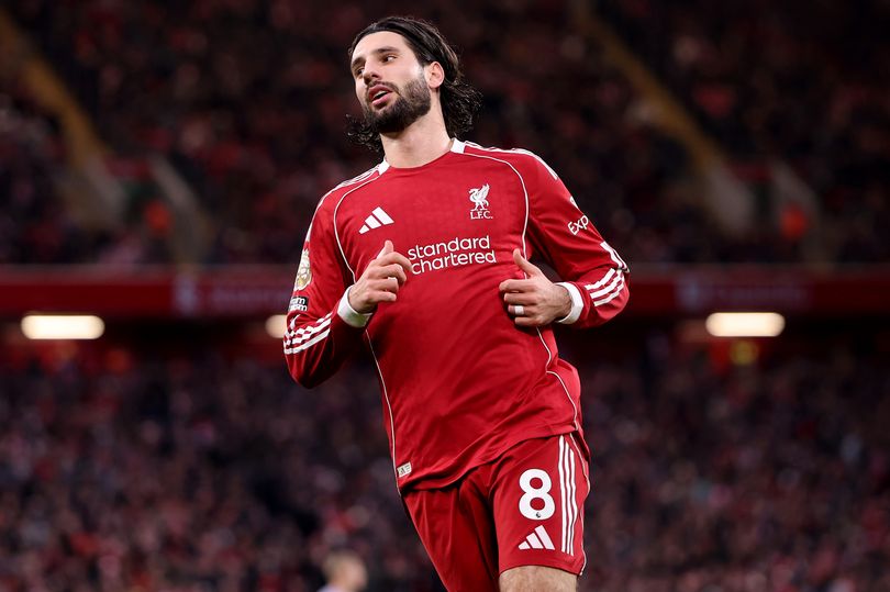 Dominik Szoboszlai in action for Liverpool against Brighton