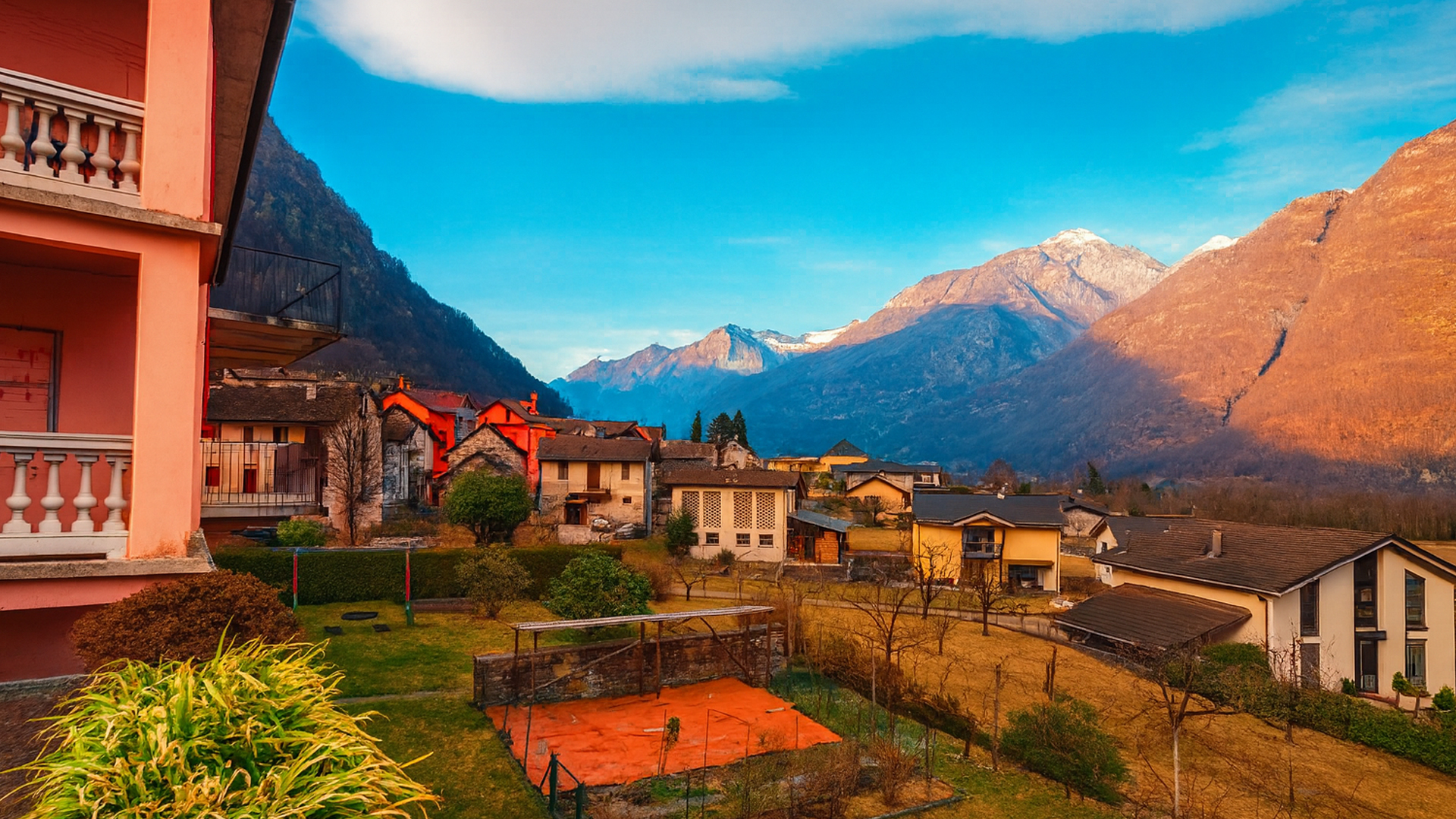Aurigeno Zwitserland: Rustig dorp in Ticino (4K)