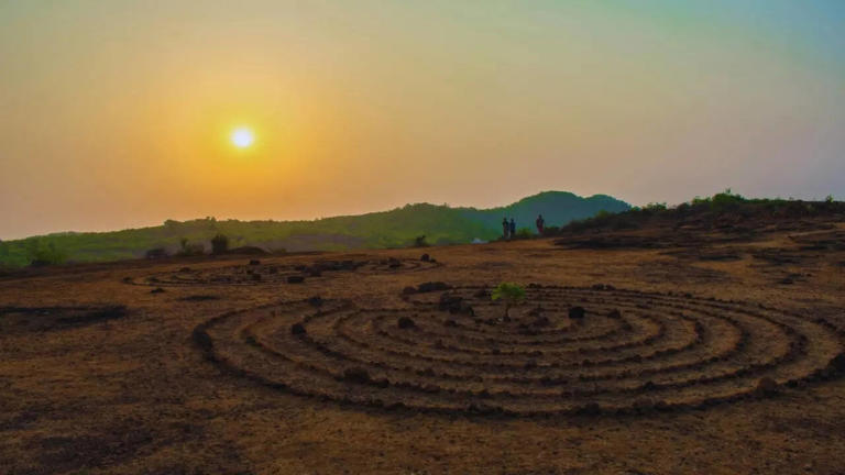 India's largest circular labyrinth unearthed in Maharashtra's Boramani ...