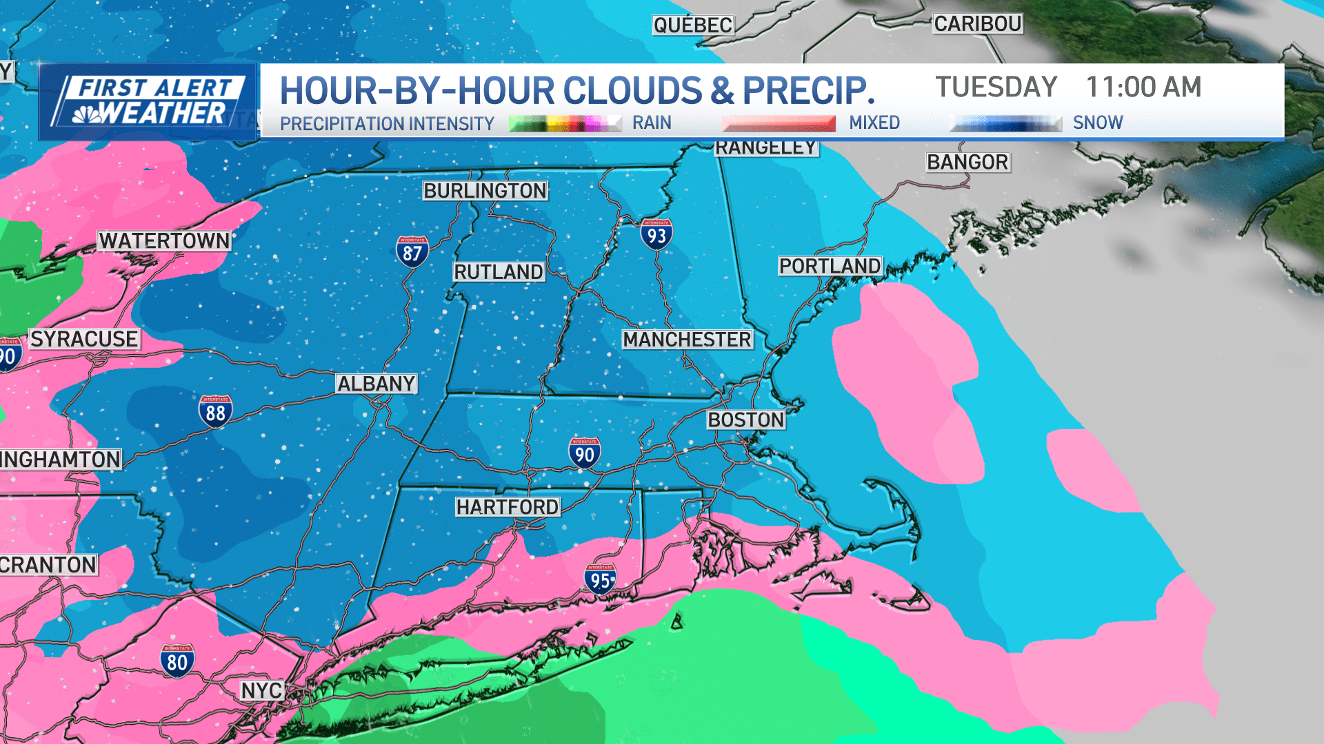 The cold returns and so does the chance for snow before Christmas