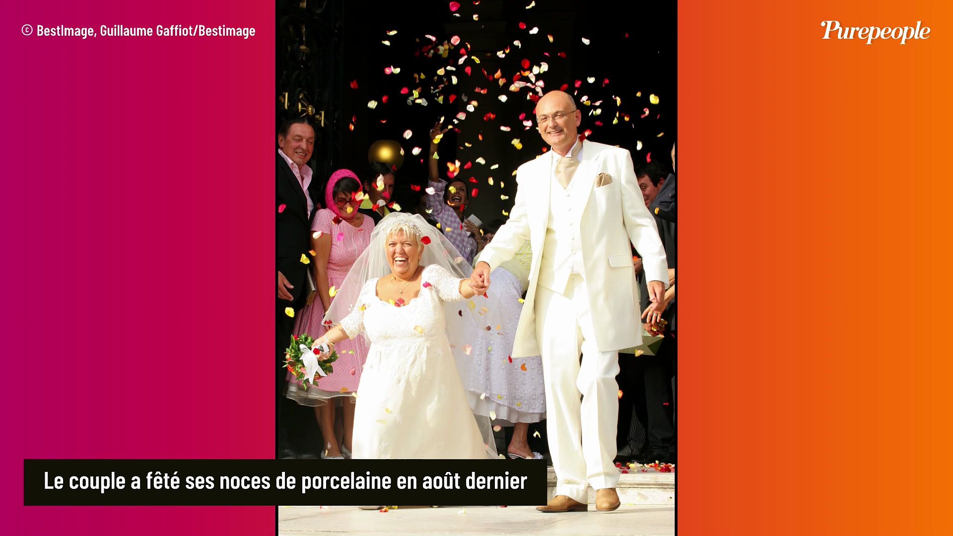 Pour ses 20 ans de mariage avec son poux Benoist, Mimie Mathy a choisi ...