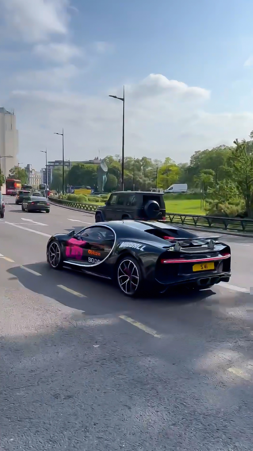 Bugatti Chiron spotted at supercar rally
