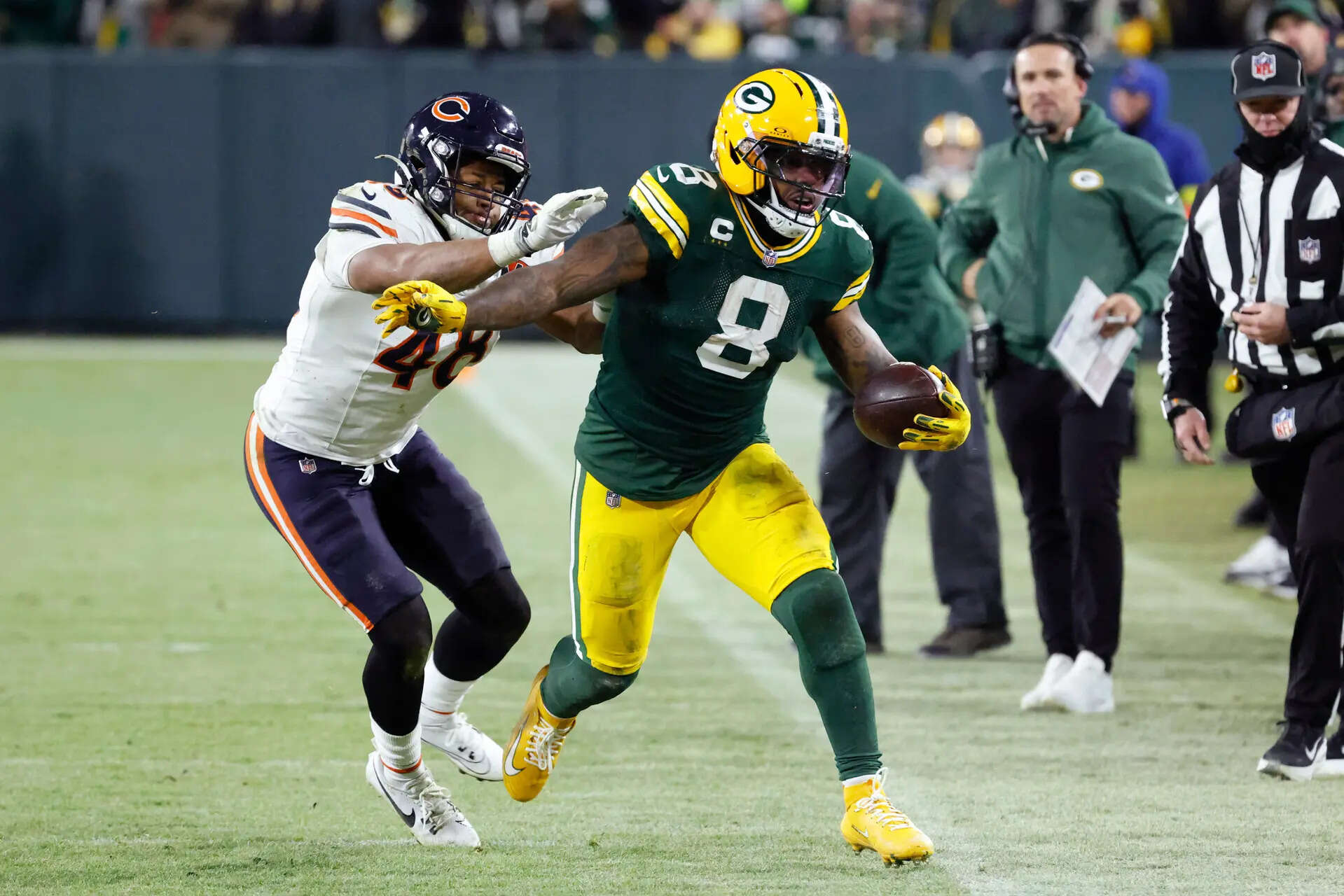 Green Bay Packers vs Chicago Bears: Josh Jacobs injury update, will ...