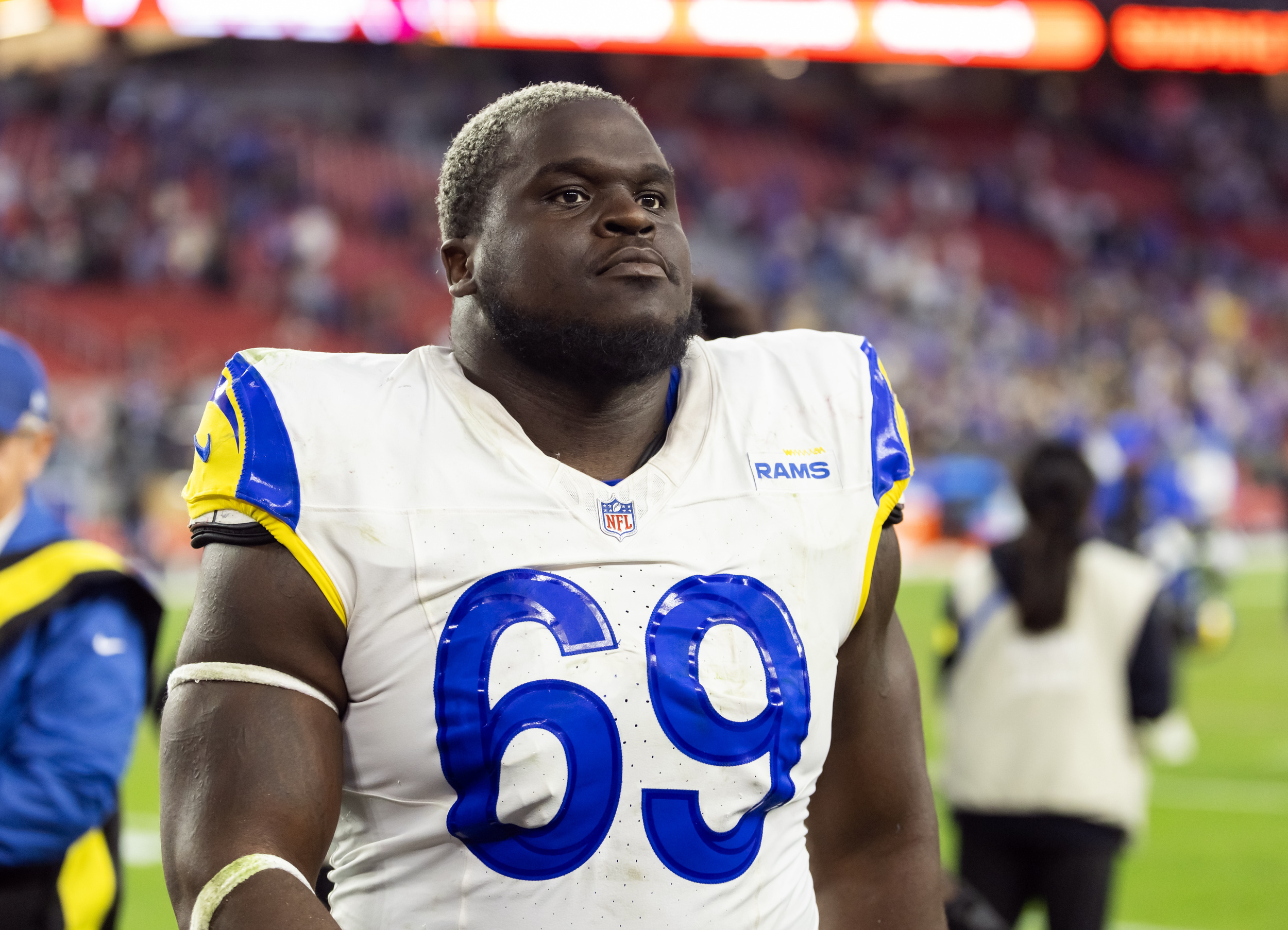 Kevin Dotson could miss time with sprained ankle