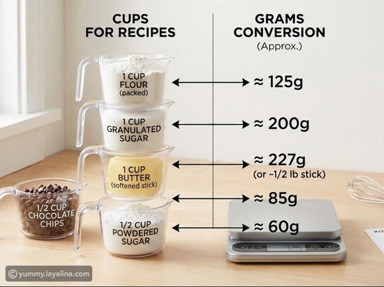 Comprehensive guide: Convert grams to cups for recipes
