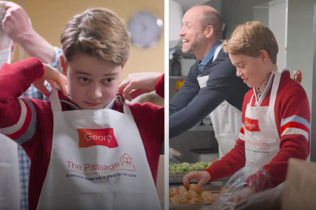 Prince William shares sweet moment with George at London charity