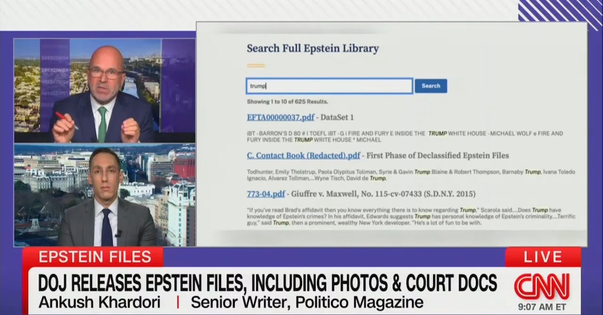 CNN host gives Trump administration credit for ‘mammoth’ Epstein files ...