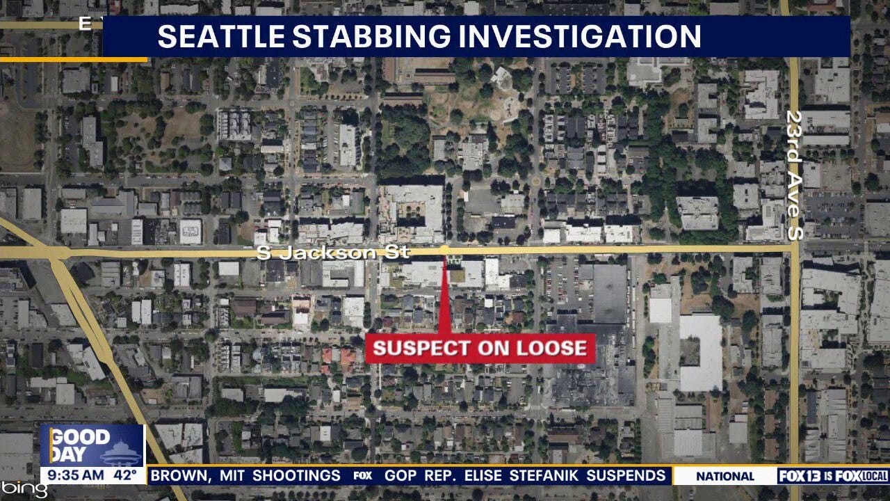 Seattle police search for suspect in Jackson Street stabbing