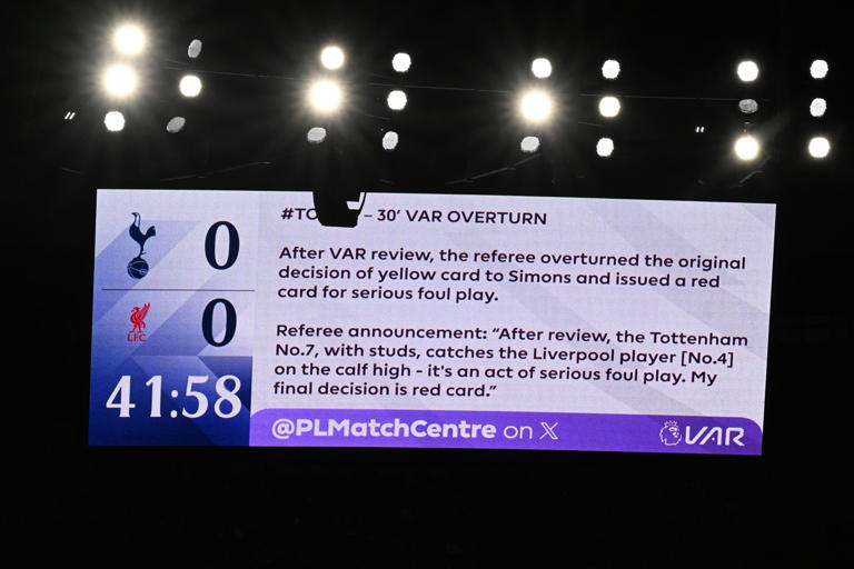 How many games are Simons and Romero banned for after red cards?