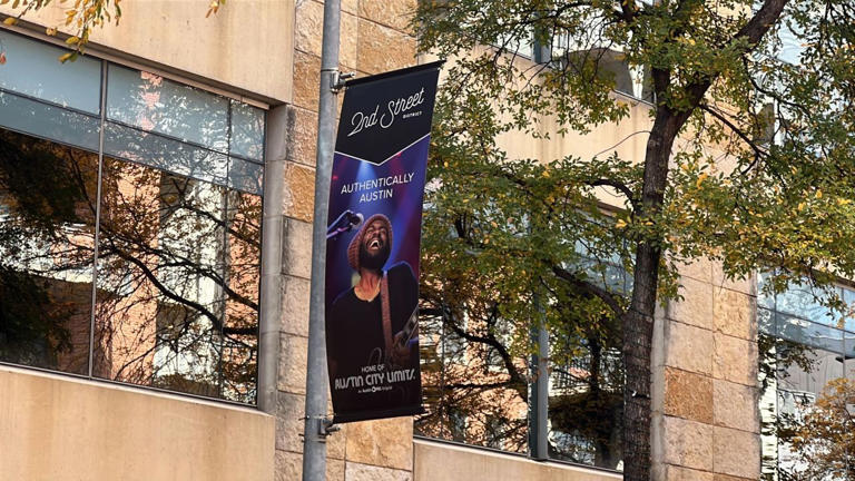 Iconic Texas artists showcased on new downtown Austin banners