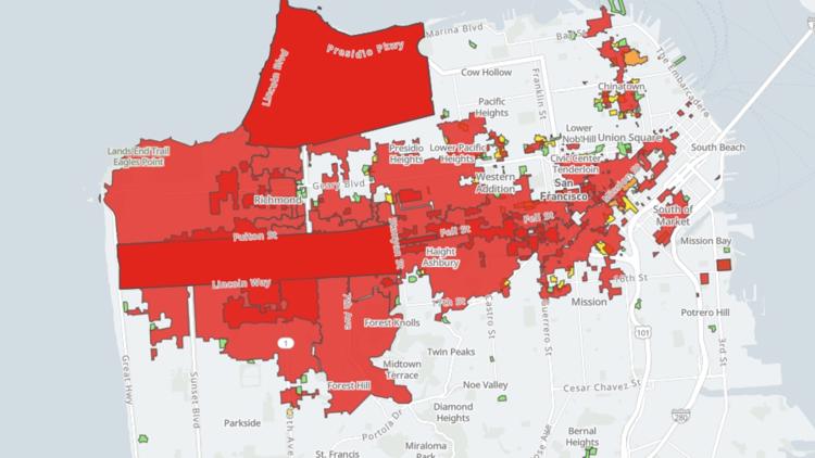 Power restored for thousands of customers in San Francisco, PG&E says