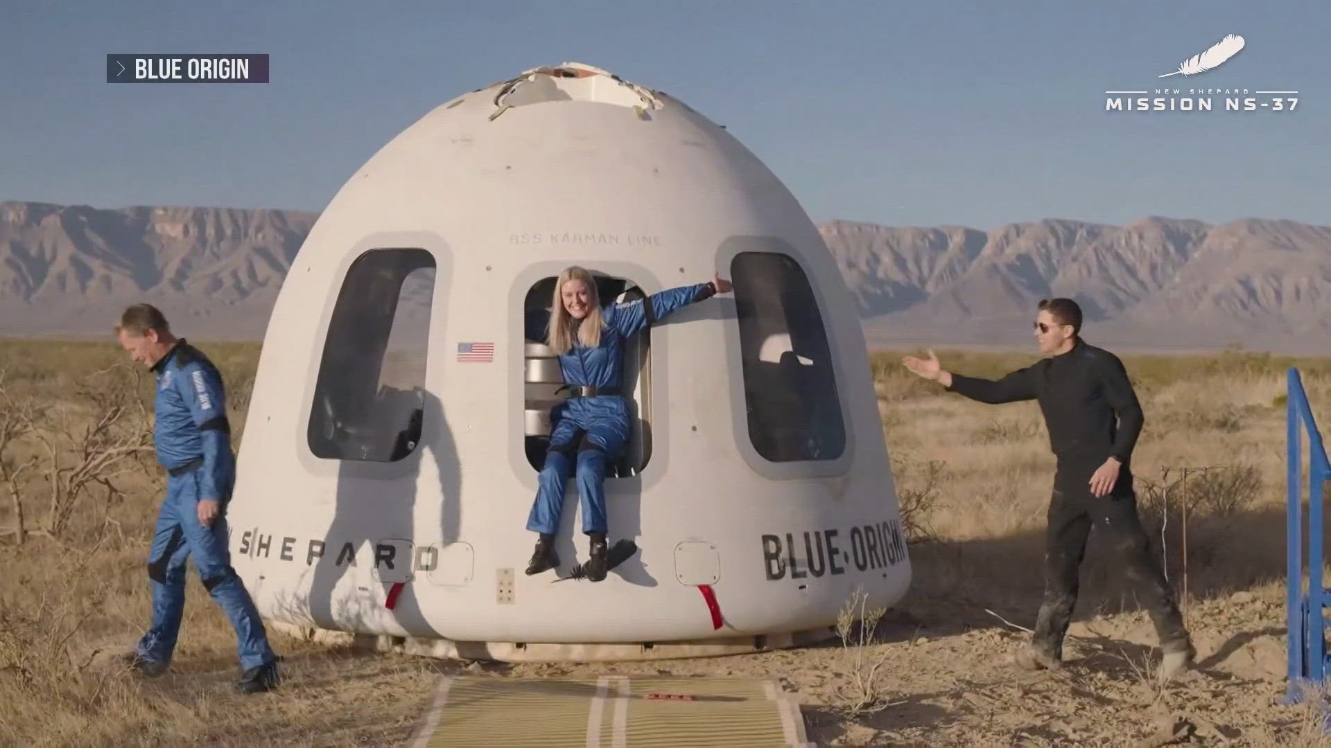 Woman makes history as first person to use a wheelchair to go into space