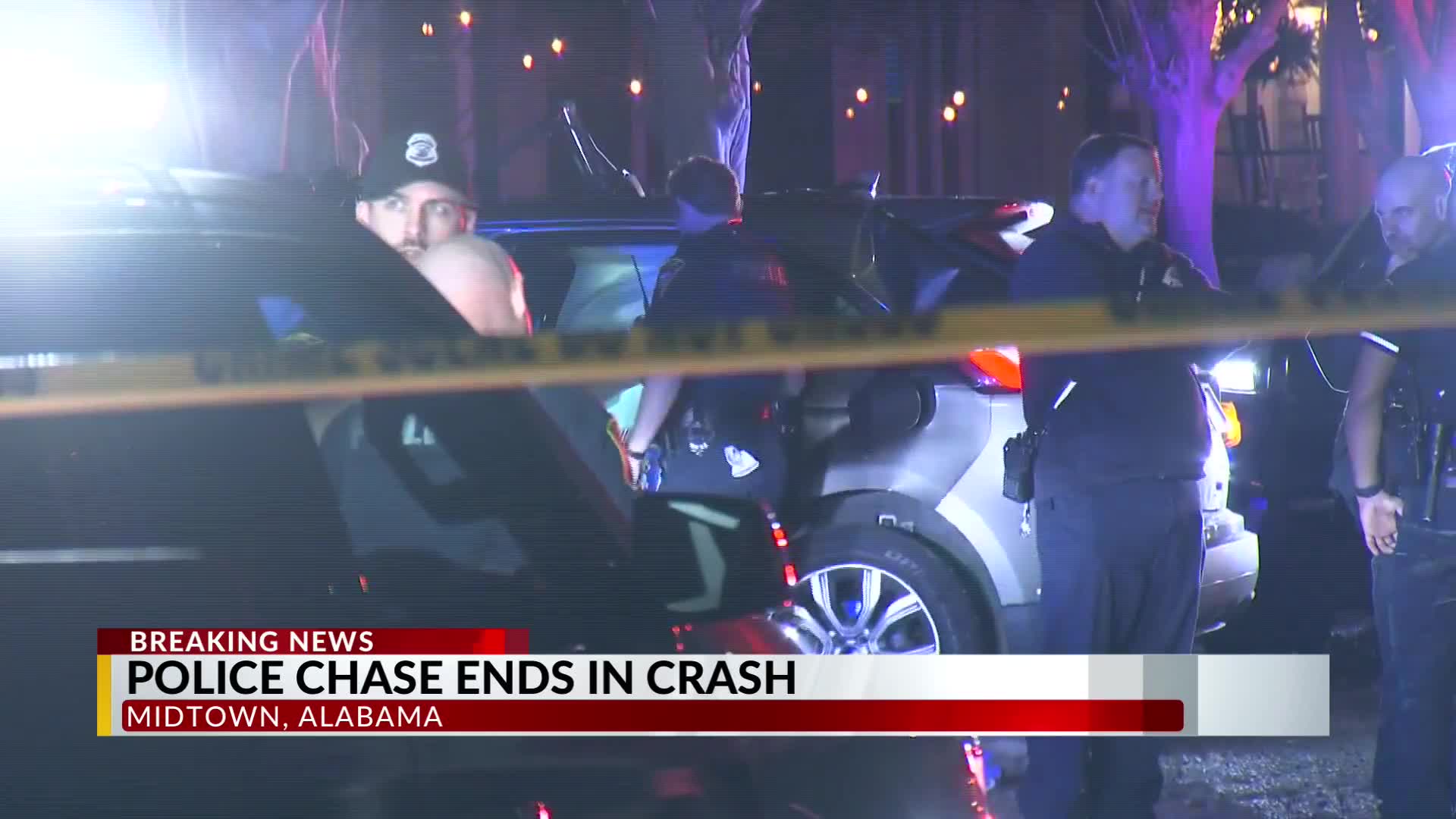 One dead after police chase ends in fiery wreck in Midtown Mobile