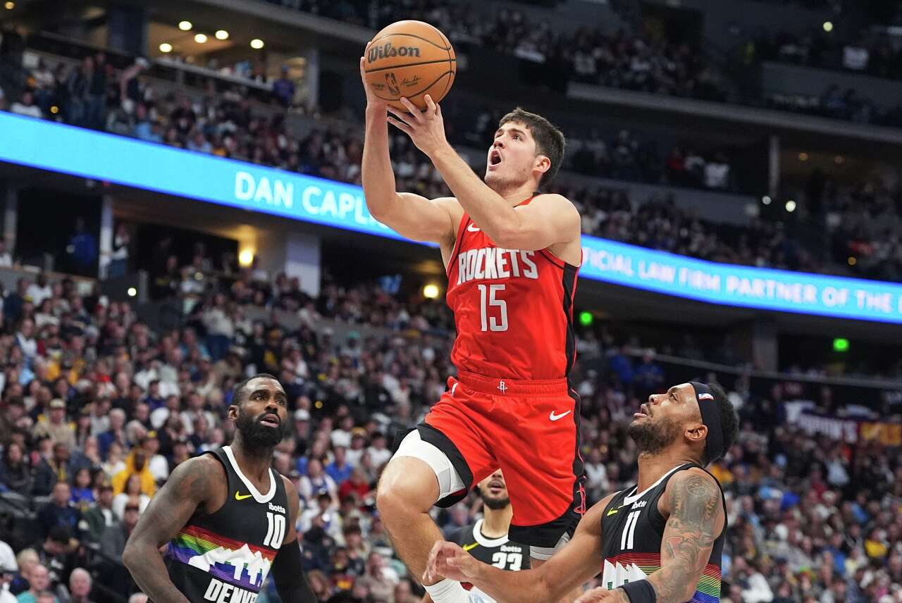 Reed Sheppard steps up off bench to help Houston Rockets top Denver ...