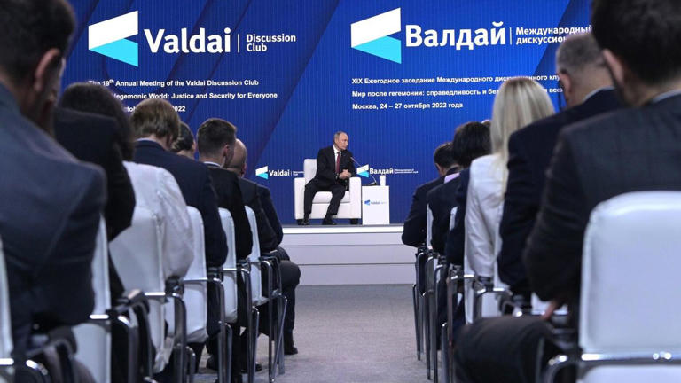 El presidente Putin interviene en la reunión anual del Club Valdai celebrada en octubre de 2025
