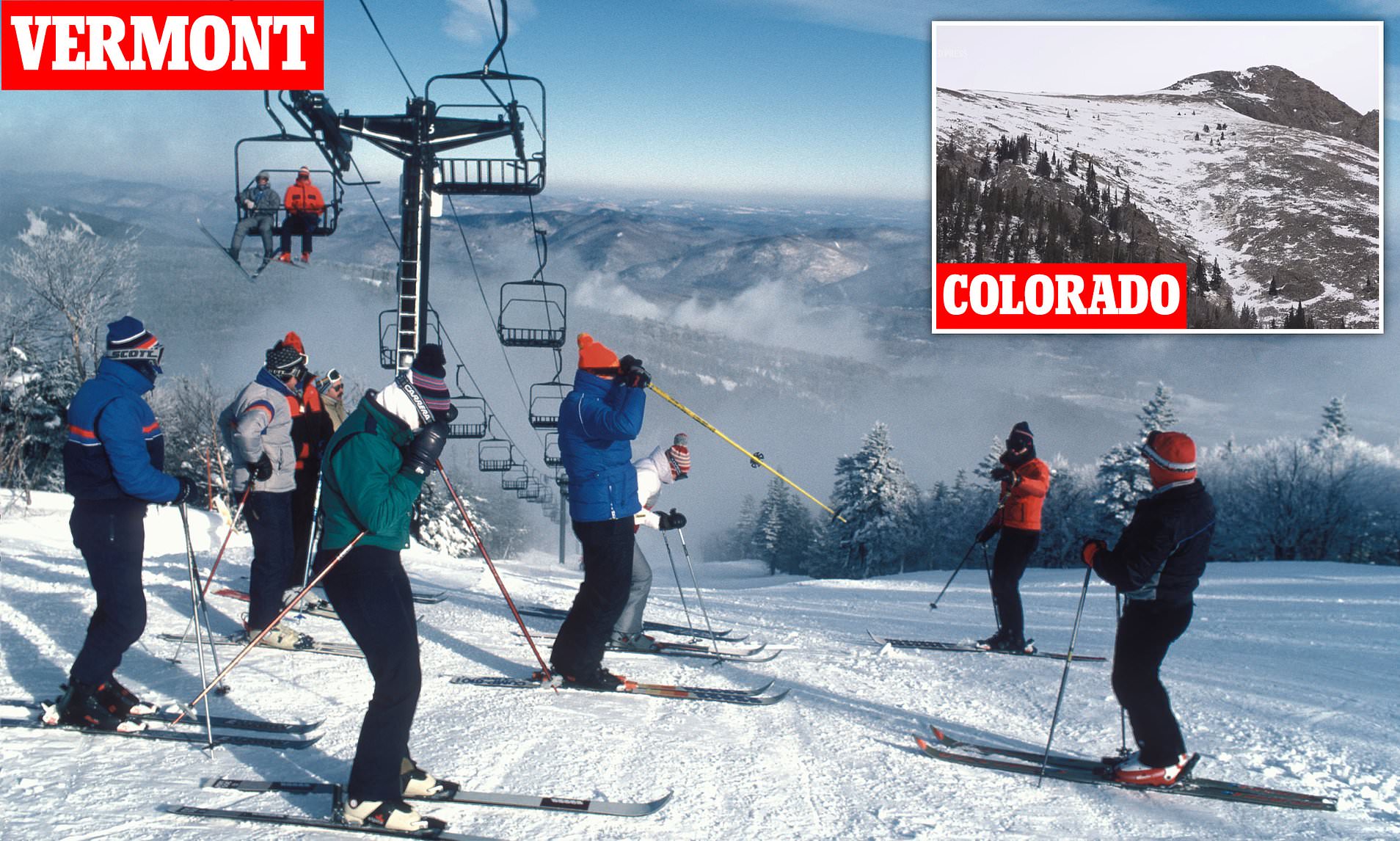 Ski resorts in the west of US left high and dry by warm weather as East ...
