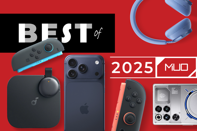 MakeUseOf's best tech of 2025: beautiful smartphones, powerful laptops ...
