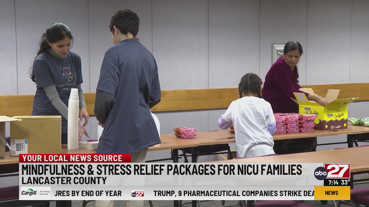 Mindfulness and stress relief packages made for NICU families