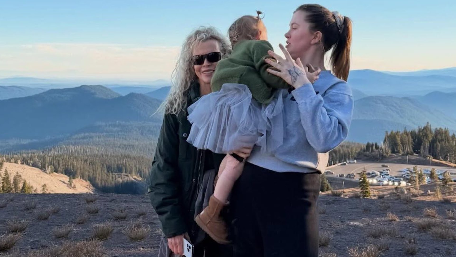 Kim Basinger makes rare appearance on trip with daughter and granddaughter