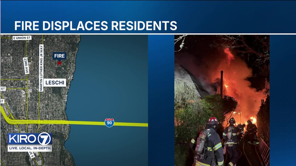 Video: Family displaced by fire in Leschi neighborhood