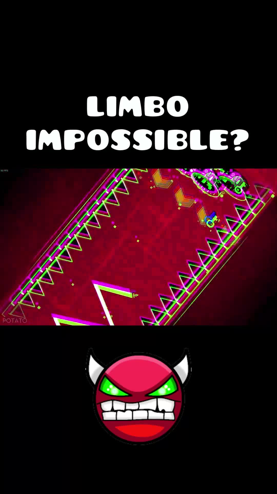 Geometry Dash LIMBO challenge #deluxe12 #shorts