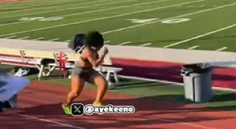 Chrisean Rock shares track training montage with her old footage and