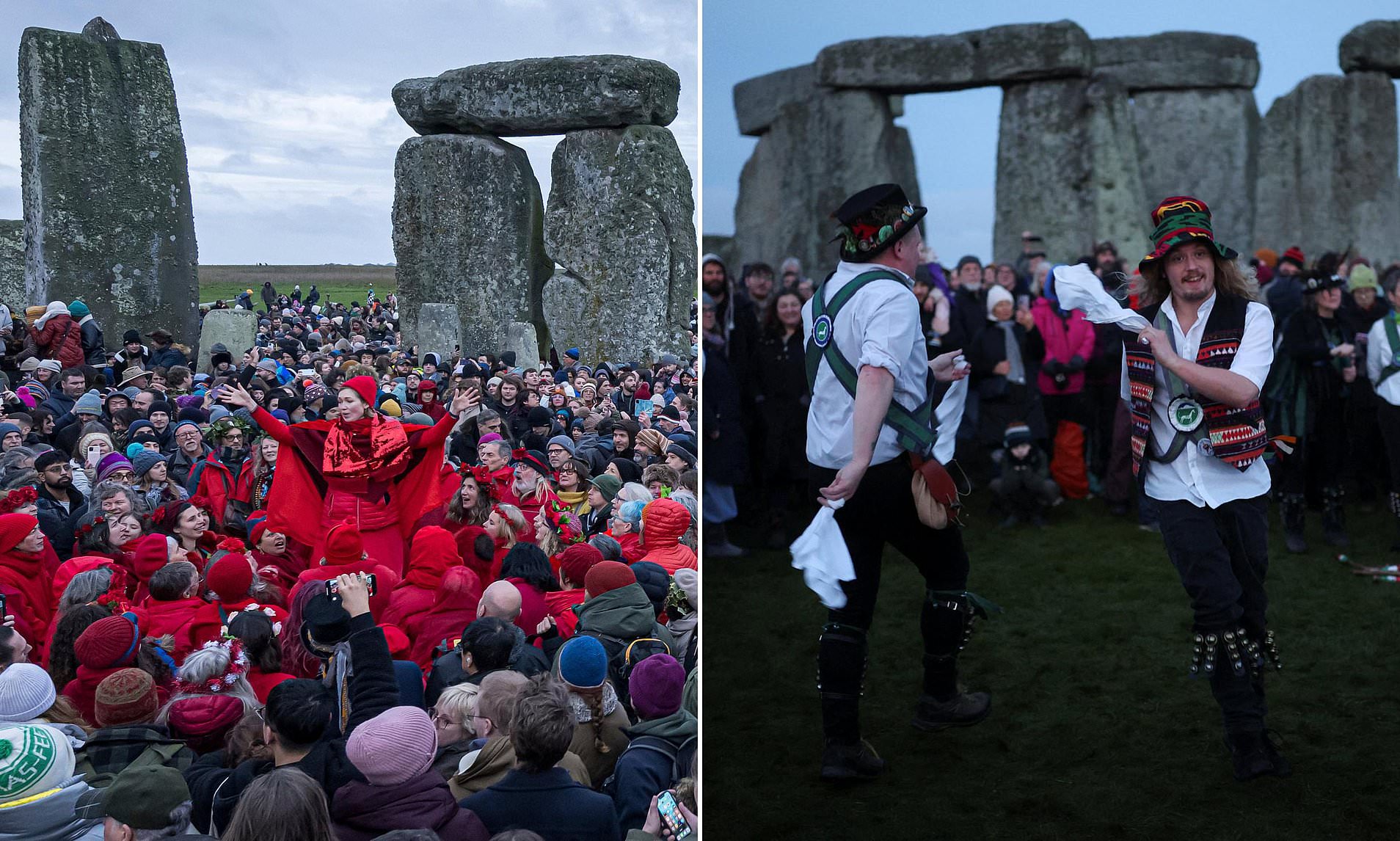 Thousands gather at Stonehenge to celebrate winter solstice on shortest ...