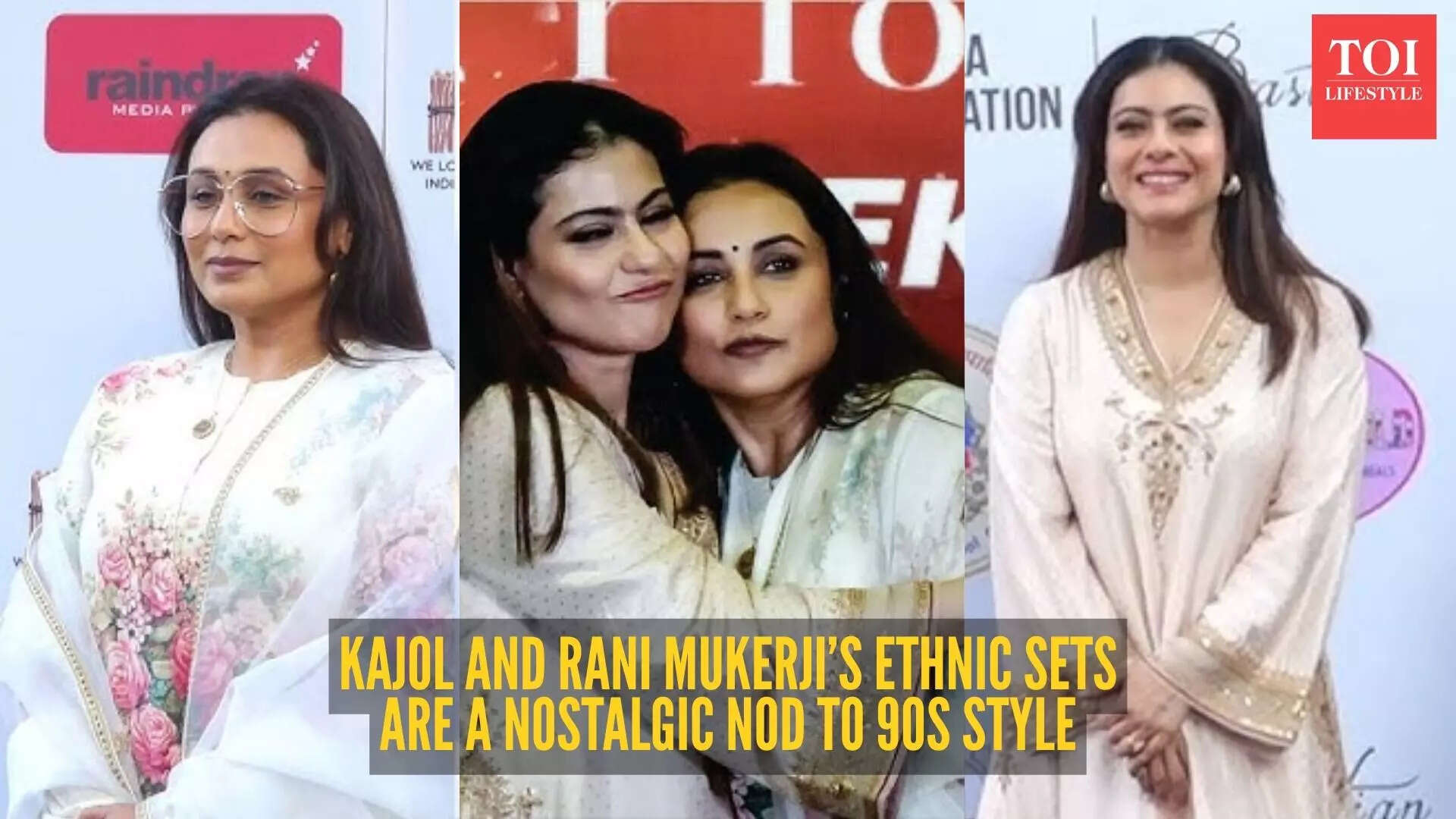 Kajol & Rani Mukerji just brought the 90s ethnic aesthetic back ...