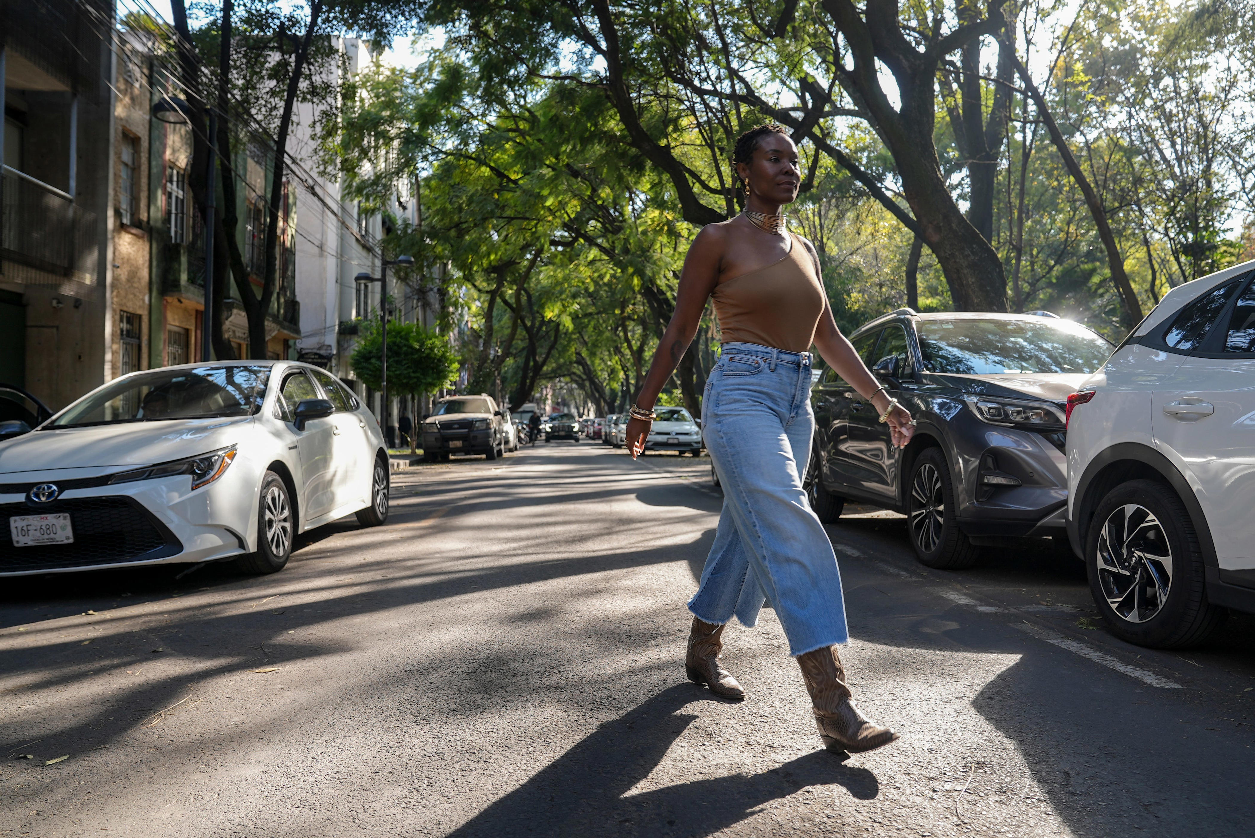 Zakiya Harris, in Parque Mexico in Mexico City, Mexico.