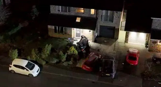 Teen killed and four arrested after car crashes and flips in garden