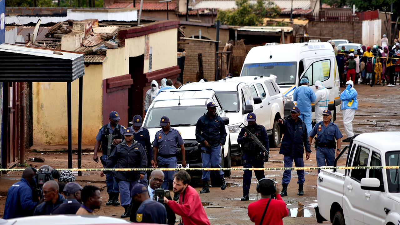 Manhunt underway in South Africa after gunmen open fire at tavern, killing 9 and wounding 10<br><br>