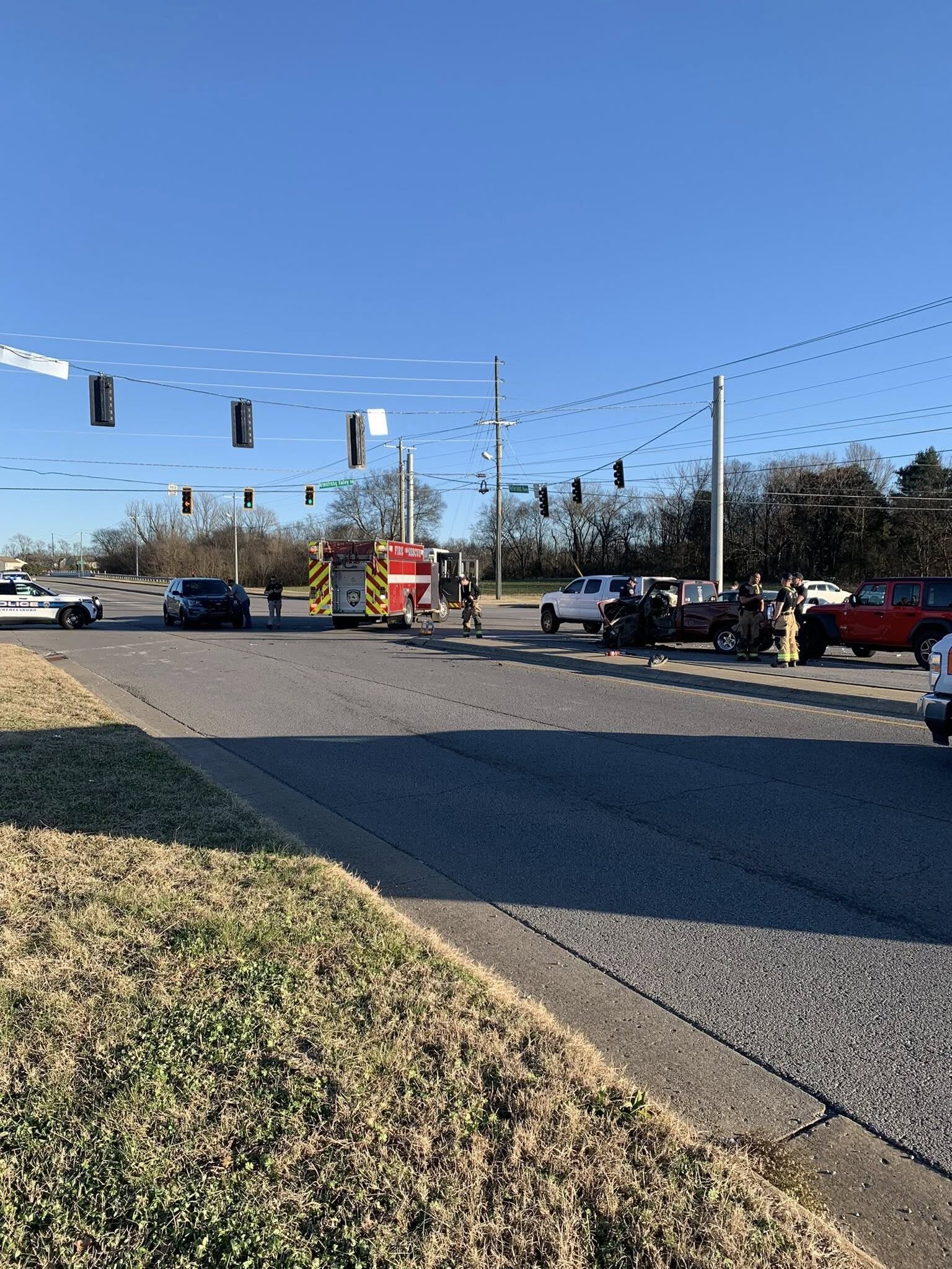 Three flown to hospitals after multi-vehicle crash in Murfreesboro