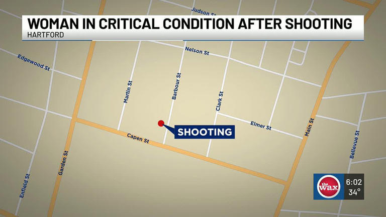 Woman in critical condition after Hartford shooting