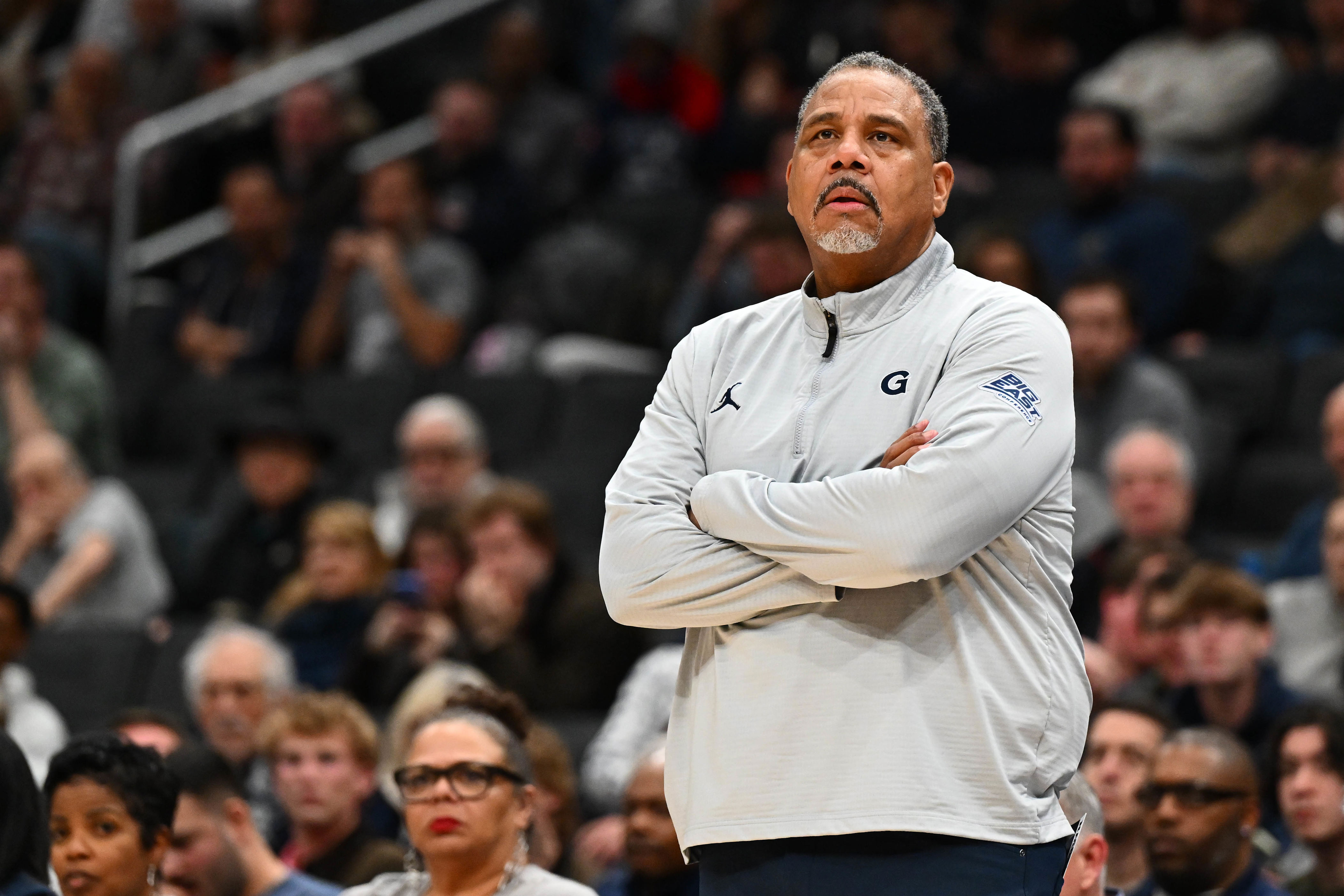 Hoyas Ed Cooley hits child with water bottle, is suspended one game