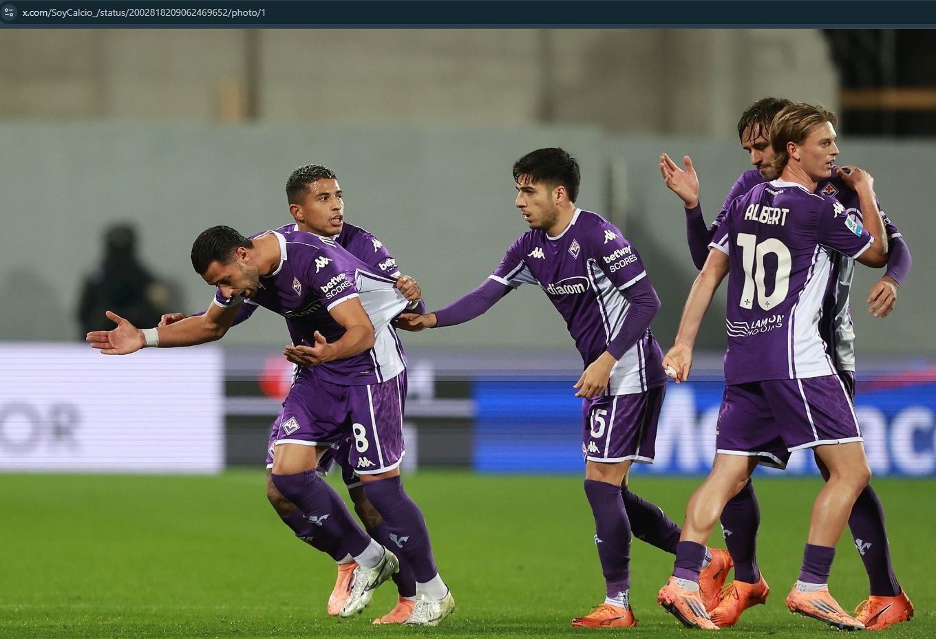 Hasil Liga Italia: Fiorentina Kalahkan Banteng dengan Kemenangan Telak