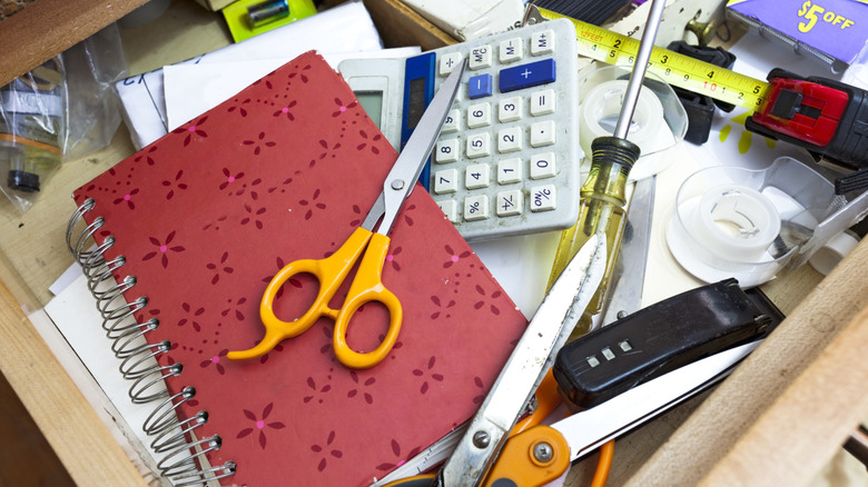 Declutter & organize messy desk drawers with a clever Dollar Tree solution