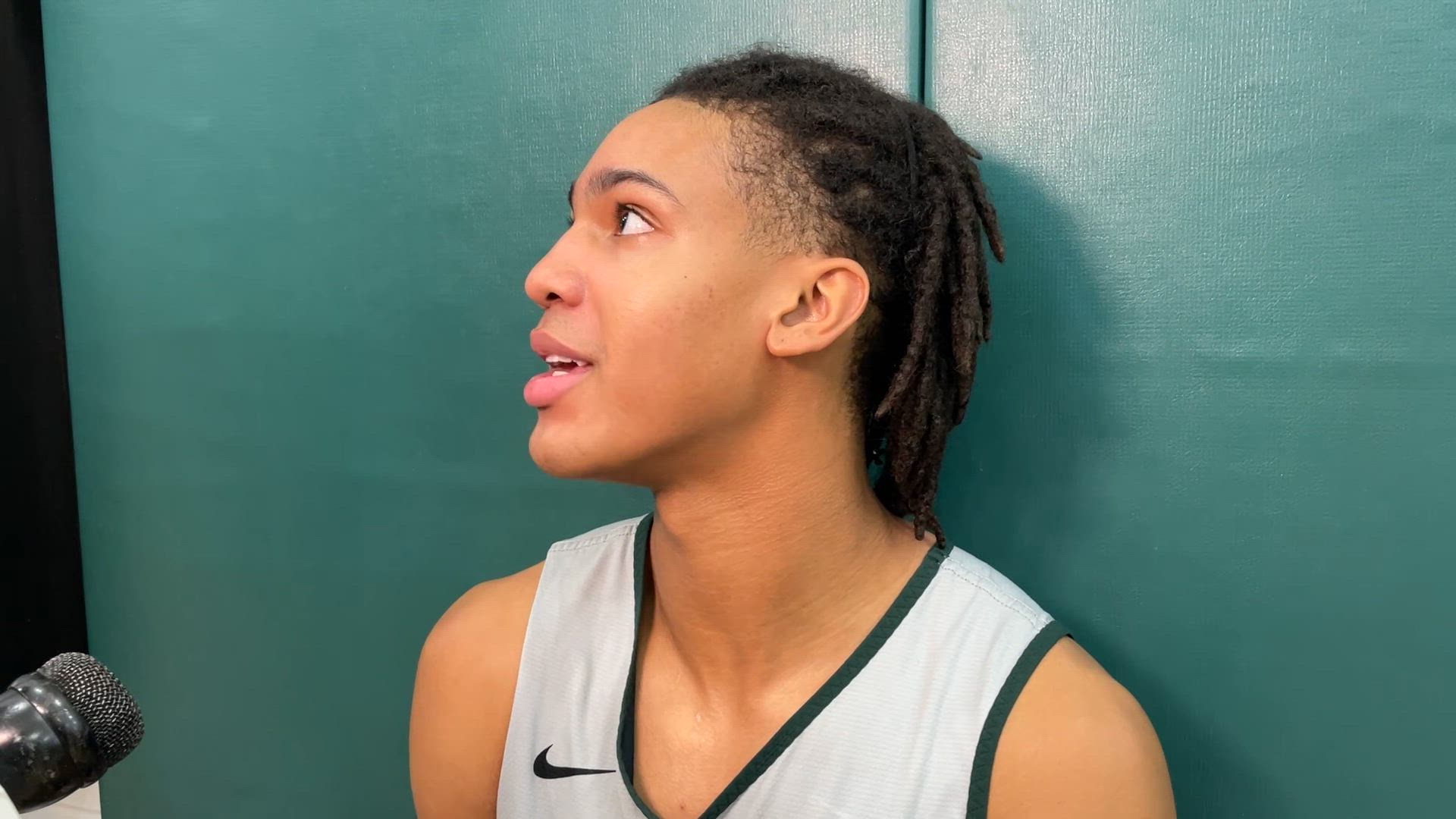Michigan State Spartans F Jordan Scott on practices