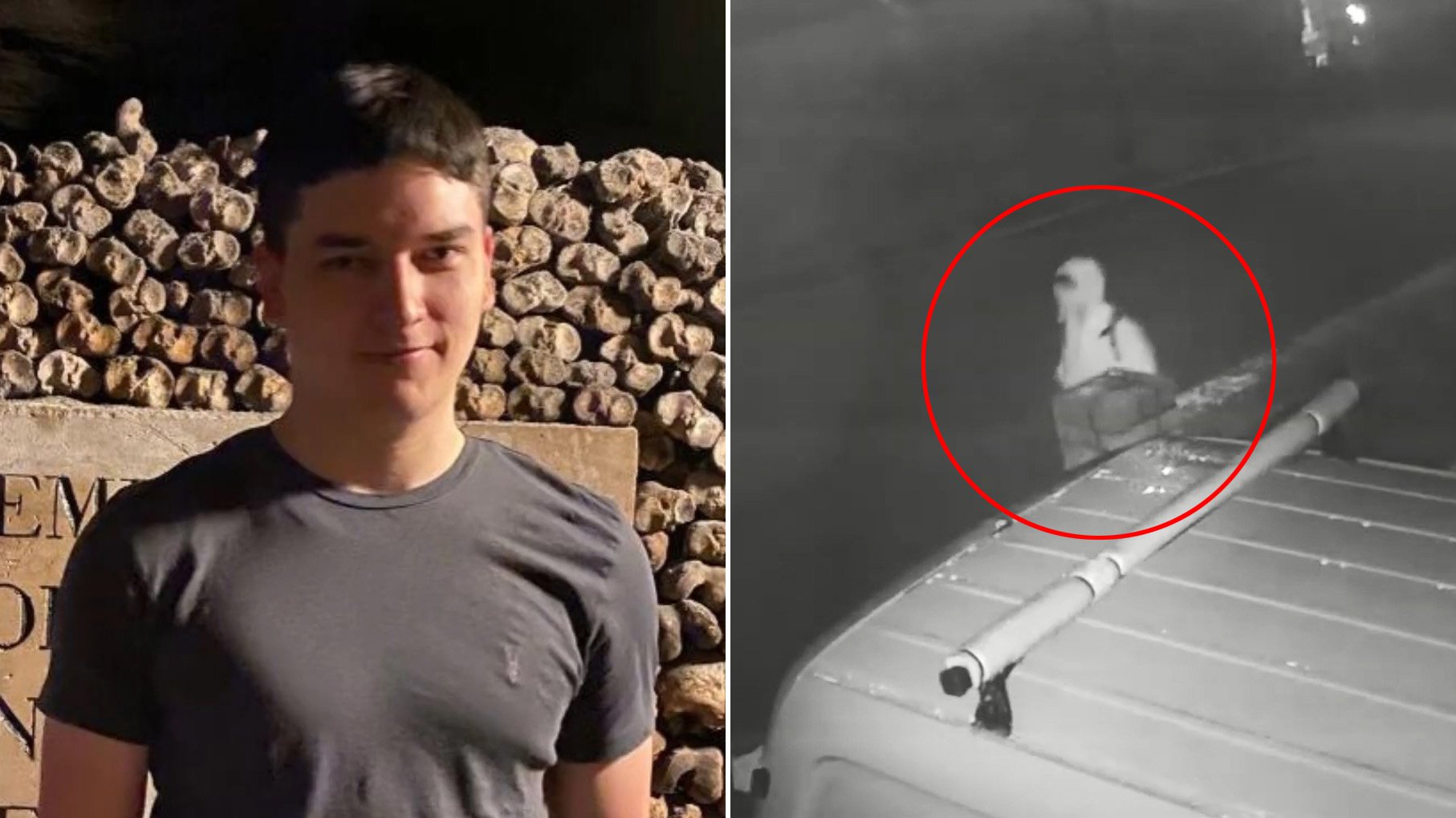 Last movements of missing student, 19, caught on CCTV