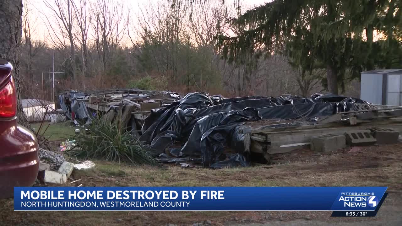 Officials respond after mobile home catches fire in Westmoreland County