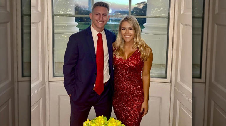 karoline leavitt dress Leavitt's Frumpiest Work Outfits That Didn't Flatter Her Tacky Outfits We Can't Believe